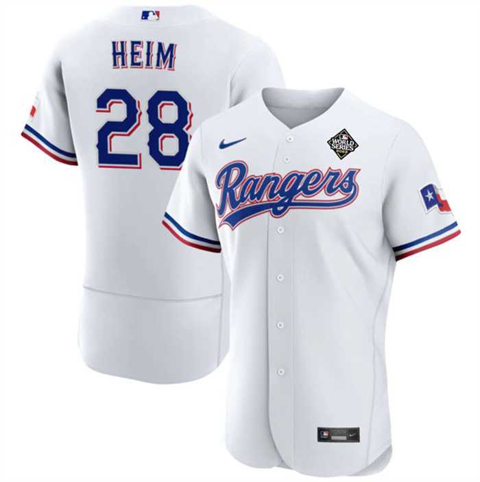 Men's Texas Rangers #28 Jonah Heim White 2023 World Series Flex Base Stitched Baseball Jersey Dzhi,We sell and wholesale Men's Texas Rangers #28 Jonah Heim White 2023 World Series Flex Base Stitched Baseball Jersey Dzhi on line form chian!